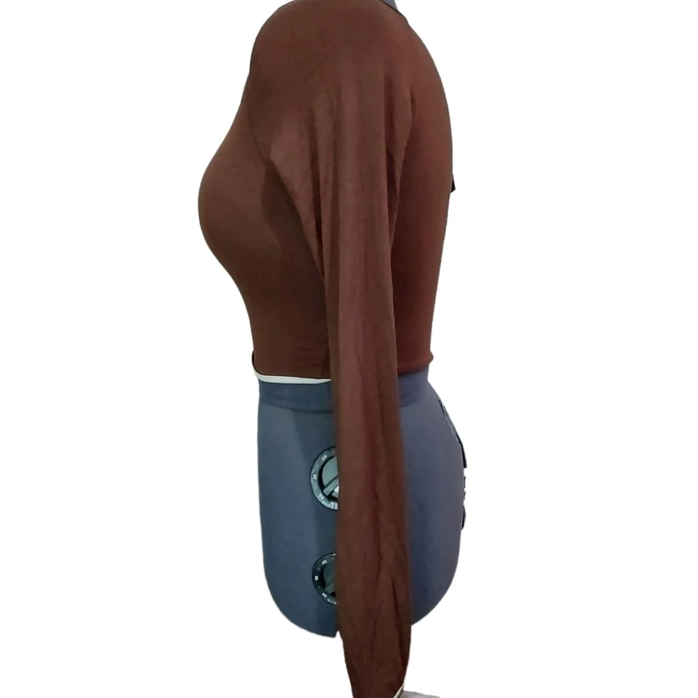 Jocacy Cropped Long Sleeve Top Size Med - Picture 2 of 8